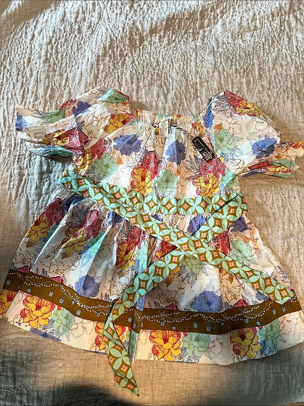 Matilda Jane Secret Fields Collection Floral Top Size 12